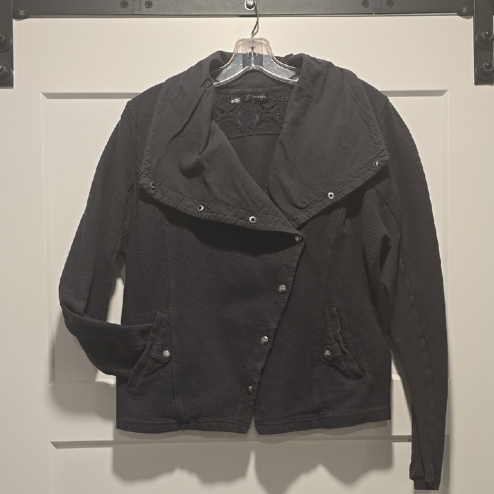 Maurices Gray Jacket Modern Asymmetrical Design